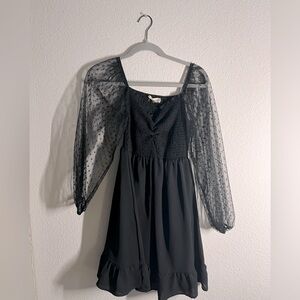 Altar’d State Sweetheart Black Dress